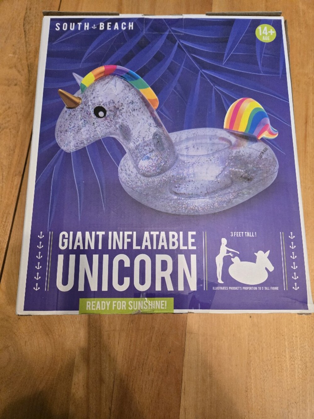 Giant Inflatable Unicorn - Rainbow Accents